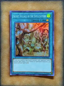 Yugioh Secret Village Of The Spellcasters INCH-EN043 Super Rare 1st Ed LP - Image 1