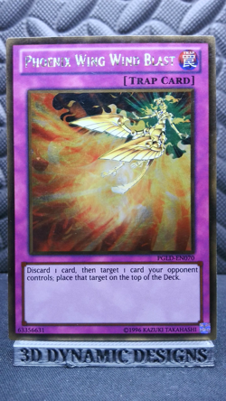 | Yugioh Phoenix Wing Wind Blast PGLD-EN070 Premium Gold NM/LP 🔥 | - Image 1