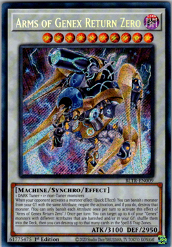 Arms of Genex Return Zero - BLTR-EN009 - Secret Rare 1st Edition NM Yugioh - Image 1