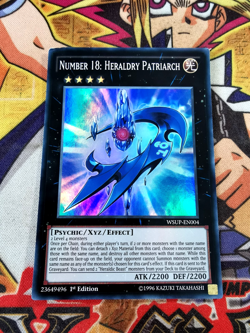 Number 18: Heraldry Patriarch wsup-en004 1st Edition (LP/MP) Super Rare Yu-Gi-Oh - Image 1
