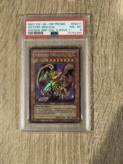 PSA 8 NM-MT 2007 Yu-Gi-Oh! Shonen Jump - Victory Dragon JUMP-EN011 - Image 1