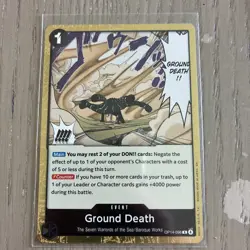 Ground Death OP14-096 The Azure Sea's Seven Foil English NM/M One Piece - Image 1