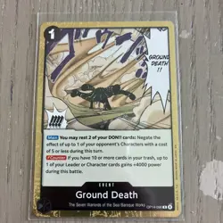Ground Death OP14-096 The Azure Sea's Seven Foil English NM/M One Piece - Image 1