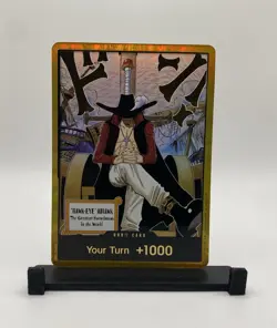 DON!! Card Gold Frame Mihawk OP14 ONE PIECE Seven Warlords of the Azure Ocean NM - Image 1