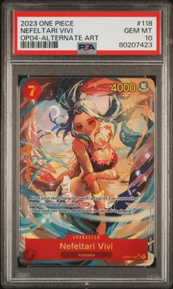 PSA 10 - Nefeltari Vivi OP04-118 Special Parallel Alt Art - One Piece English - Image 1