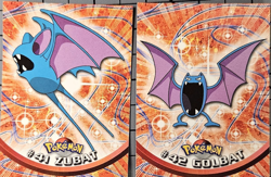 Pokemon 1999 Topps TV Pokemon Cards - #41 zubat & #42 golbat - Image 1