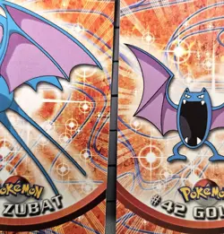 Pokemon 1999 Topps TV Pokemon Cards - #41 zubat & #42 golbat - Image 2