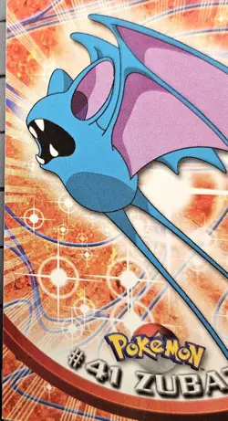 Pokemon 1999 Topps TV Pokemon Cards - #41 zubat & #42 golbat - Image 3