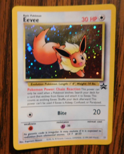 Eevee "Swirl" Holo Pokemon Black Star Promo Card #11 Pokemon League 2001 - Image 2