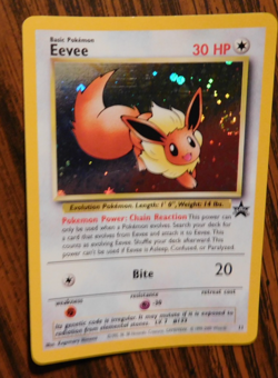 Eevee "Swirl" Holo Pokemon Black Star Promo Card #11 Pokemon League 2001 - Image 3