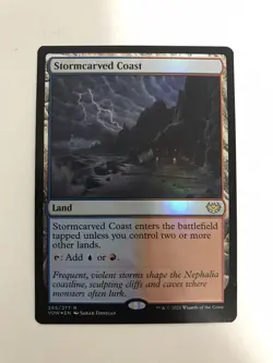 Stormcarved Coast Foil MTG Magic the Gathering Card NM Near Mint VOW - Image 1
