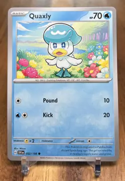 Quaxly 052/198 SV1 Scarlet & Violet Base Non Holo Pokemon Card NM - Image 1