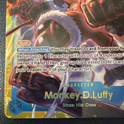 Monkey.D.Luffy OP11-118 SEC - One Piece TCG - English Card Near Mint Secret Rare - Image 4