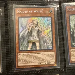 Yugioh Yu-Gi-Oh! Maiden Of White SDWD-EN041 Secret Rare Card Sealed In Pack - Image 1