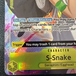 S-Snake (Alt Art) OP13-114 R Carrying on His Will - ONE PIECE Card Game ENGLISH - Image 4