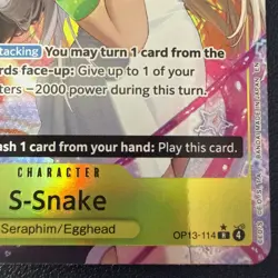 S-Snake (Alt Art) OP13-114 R Carrying on His Will - ONE PIECE Card Game ENGLISH - Image 5