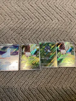 Pokemon Japanese Full Art Lot of 4 Trading Cards - Image 1