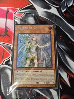 Yugioh Yu-Gi-Oh! Maiden Of White SDWD-EN041 Secret Rare Card Sealed In Pack - Image 2