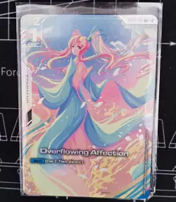 Gundam Card Game - Overflowing Affection GD01-118 U+ - Alt Art - English NEWTYPE - Image 1