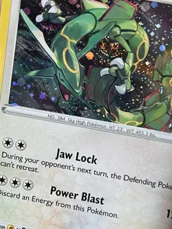 POKEMON RAYQUAZA SWSH029 BLACK PROMO STAR COSMOS WITH SWIRL HOLOFOIL NM CARD - Image 5