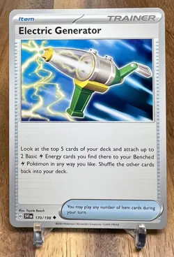 Electric Generator 170/198 SV1 Scarlet & Violet Base Non Holo Pokemon Card NM - Image 1