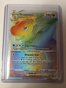 Dragonite VSTAR 081/078 Full Art Rainbow Secret Rare pokemon GO Card - Image 1