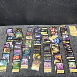 Lot of 200 Plus Disney Lorcana Cards - Image 1