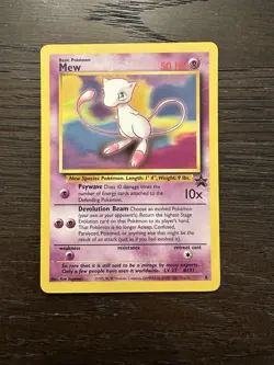 Pokemon Card Black Star Promo Mew 8 WOTC - Image 1