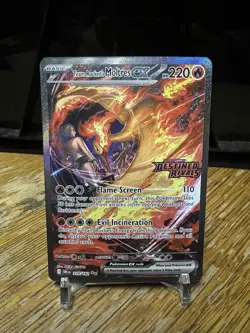 Pokemon TCG Team Rockets Moltres EX Destined Rivals Stamped Promo Card 229/182 - Image 1