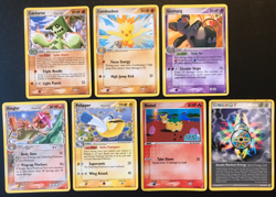 EX Crystal Guardians Set Pokemon cards rare Cacturne Combusken Grumpig Rainbow - Image 1