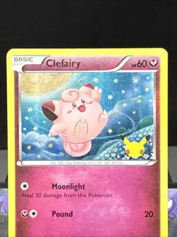 Pokemon Card Clefairy 50/83 Generations 20th Anniversary Promo Holo 2016 LP - Image 2