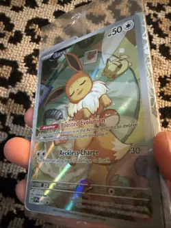 Pokemon Eevee SVP 173 Black Star Promo Holo Stamped Card TCG English 2023 - Image 3