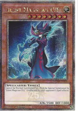 MZTM-EN000 Silent Magician LV8 - Quarter Century Secret Rare Card 1st Edition - Image 1