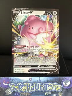 Pokemon Card Blissey V 119/198 Chilling Reign Half Art Rare Near Mint - Image 1