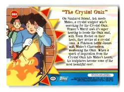 2000 Topps Pokemon Card OR4 The Crystal Onix LP - Image 2