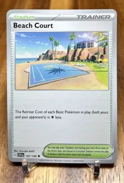 Beach Court 167/198 SV1 Scarlet & Violet Base Non Holo Pokemon Card NM - Image 1