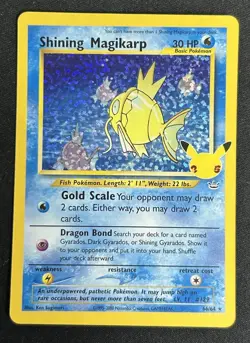 Shining Magikarp 66/64 Celebrations: Classic Collection Holo Pokemon TCG Card NM - Image 1