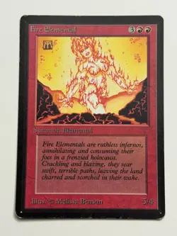 Fire Elemental Beta LP/MP MTG Magic the Gathering - Image 1