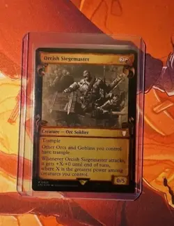 1x FOIL SHOWCASE ORCISH SIEGEMASTER Lord of the Rings MTG Magic the Gathering - Image 1
