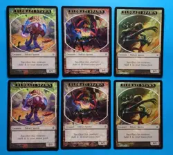 MTG 6 - Eldrazi Spawn Tokens (mixed art as shown) LP Various Sets Magic Playset - Image 1