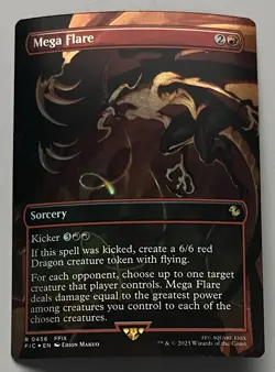 MTG Final Fantasy Commander Mega Flare Sorcery RARE FOIL #0456 - Image 1