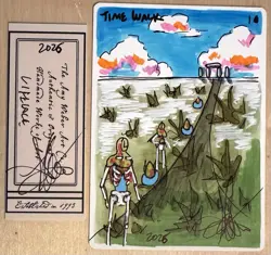 MTG ARTIST PROOF Italian Lifelace AP Art Time Walk Sketch Amy WEBER Magic - Image 1