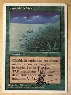 MTG ARTIST PROOF Italian Lifelace AP Art Time Walk Sketch Amy WEBER Magic - Image 2