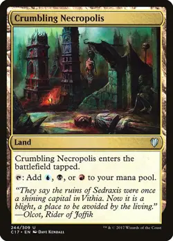 1x Crumbling Necropolis NM Eng MTG - Commander 2017 - Image 1