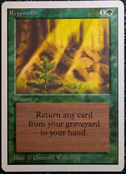 Regrowth MTG Unlimited ~ Green Sorcery Near-Mint ~ Nice! - Image 1