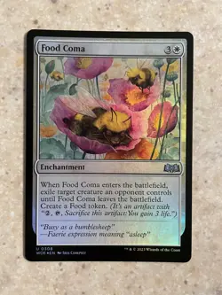 MTG NM Food Coma Foil [Wilds of Eldraine] - Image 1