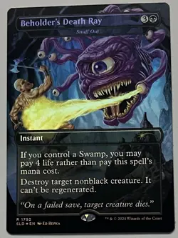 MTG Secret Lair Drop Snuff Out Instant RARE FOIL #1792 - Image 1