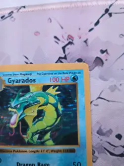 Gyarados Base Set 1995 96 98 99 Pokemon Card Shadowless MP+ - Image 3