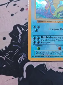 Gyarados Base Set 1995 96 98 99 Pokemon Card Shadowless MP+ - Image 5