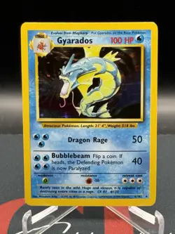 1999 Pokemon Gyarados 6/102 Base Set Holo LP NM - Image 2